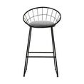 Load image into Gallery viewer, Artiss Set of 2 Bar Stools Steel Fabric - Grey and Black