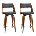 Load image into Gallery viewer, Artiss Set of 2 Wooden Bar Stools - Black