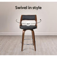 Load image into Gallery viewer, Artiss Set of 2 Wooden Bar Stools - Black