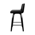 Load image into Gallery viewer, Artiss Set of 2 Wooden PU Leather Bar Stool - Black