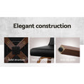 Load image into Gallery viewer, Artiss Set of 2 Wooden PU Leather Bar Stool - Black and Brown Wood Legs