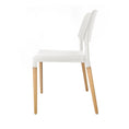 Load image into Gallery viewer, Artiss Set of 4 Wooden Stackable Dining Chairs - White