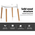 Load image into Gallery viewer, Artiss Set of 4 Wooden Stackable Dining Chairs - White