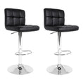 Load image into Gallery viewer, Artiss Set of 2 PU Leather Gas Lift Bar Stools - Black