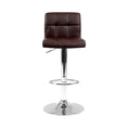 Load image into Gallery viewer, Artiss Set of 2 Gas Lift Bar Stools PU Leather - Chocolate Brown