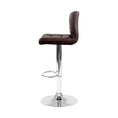 Load image into Gallery viewer, Artiss Set of 2 Gas Lift Bar Stools PU Leather - Chocolate Brown