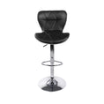 Load image into Gallery viewer, Artiss Set of 2 PU Leather Patterned Bar Stools - Black and Chrome