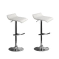Load image into Gallery viewer, Artiss Set of 2 PU Leather Wave Style Bar Stools - White