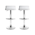 Load image into Gallery viewer, Artiss Set of 2 PU Leather Wave Style Bar Stools - White