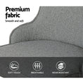 Load image into Gallery viewer, Artiss Set of 2 Fabric Dining Chairs - Grey