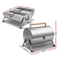 Load image into Gallery viewer, Grillz Portable BBQ Drill Outdoor Camping Charcoal Barbeque Smoker Foldable
