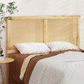 Load image into Gallery viewer, Artiss Rattan Bed Frame Double Size Bed Head Headboard Bedhead Base RIBO Pine
