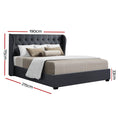Load image into Gallery viewer, Artiss Bed Frame King Size Gas Lift Charcoal ISSA