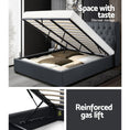 Load image into Gallery viewer, Artiss Bed Frame King Size Gas Lift Charcoal ISSA