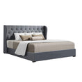 Load image into Gallery viewer, Artiss Bed Frame King Size Gas Lift Grey ISSA