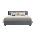Load image into Gallery viewer, Artiss Bed Frame King Size Gas Lift Grey ISSA