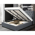 Load image into Gallery viewer, Artiss Bed Frame King Size Gas Lift Grey ISSA