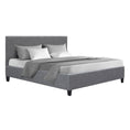 Load image into Gallery viewer, Artiss Bed Frame Double Size Grey NEO