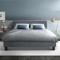 Load image into Gallery viewer, Artiss Bed Frame Double Size Grey NEO