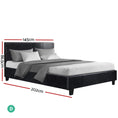 Load image into Gallery viewer, Artiss Bed Frame Double Size Black NEO
