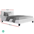 Load image into Gallery viewer, Artiss Bed Frame King Single Size White NEO