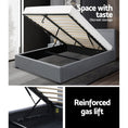 Load image into Gallery viewer, Artiss Bed Frame Double Size Gas Lift Grey NINO