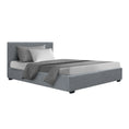 Load image into Gallery viewer, Artiss Bed Frame King Single Size Gas Lift Grey NINO