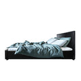 Load image into Gallery viewer, Artiss Bed Frame Queen Size Gas Lift Black NINO