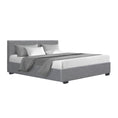 Load image into Gallery viewer, Artiss Bed Frame Queen Size Gas Lift Grey NINO