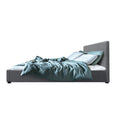 Load image into Gallery viewer, Artiss Bed Frame Queen Size Gas Lift Grey NINO