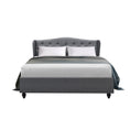 Load image into Gallery viewer, Artiss Bed Frame Double Size Grey PIER