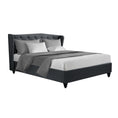 Load image into Gallery viewer, Artiss Bed Frame Queen Size Charcoal PIER