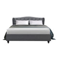 Load image into Gallery viewer, Artiss Bed Frame Queen Size Grey PIER