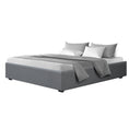 Load image into Gallery viewer, Artiss Bed Frame King Size Gas Lift Base Grey TOKI