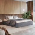 Load image into Gallery viewer, Artiss Bed Frame King Size Gas Lift Base Grey TOKI