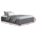 Load image into Gallery viewer, Artiss Bed Frame King Single Size Gas Lift Base Grey TOKI