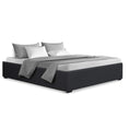 Load image into Gallery viewer, Artiss Bed Frame Queen Size Gas Lift Base Charcoal TOKI