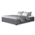 Load image into Gallery viewer, Artiss Bed Frame Queen Size Gas Lift Base Grey TOKI