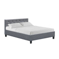 Load image into Gallery viewer, Artiss Bed Frame Double Size Grey VANKE