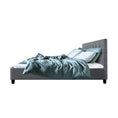 Load image into Gallery viewer, Artiss Bed Frame Double Size Grey VANKE