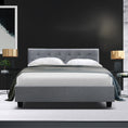 Load image into Gallery viewer, Artiss Bed Frame Double Size Grey VANKE