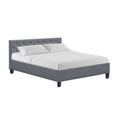 Load image into Gallery viewer, Artiss Bed Frame Queen Size Grey VANKE