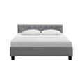 Load image into Gallery viewer, Artiss Bed Frame Queen Size Grey VANKE