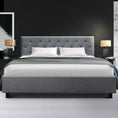 Load image into Gallery viewer, Artiss Bed Frame Queen Size Grey VANKE