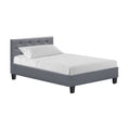 Load image into Gallery viewer, Artiss Bed Frame Single Size Grey VANKE