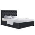 Load image into Gallery viewer, Artiss Bed Frame Double Size Gas Lift Charcoal VILA