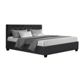 Load image into Gallery viewer, Artiss Bed Frame Queen Size Gas Lift Charcoal VILA