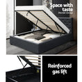 Load image into Gallery viewer, Artiss Bed Frame Queen Size Gas Lift Charcoal VILA