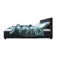 Load image into Gallery viewer, Artiss Bed Frame Queen Size with 4 Drawers Charcoal AVIO