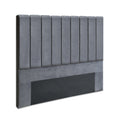 Load image into Gallery viewer, Artiss VELA Bed Head Headboard Queen Size Bedhead Velvet Grey
